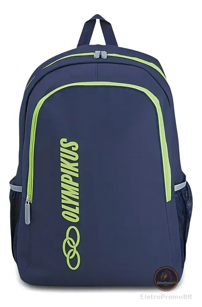 Mochila Casual Olympikus Essential Marinho/lime