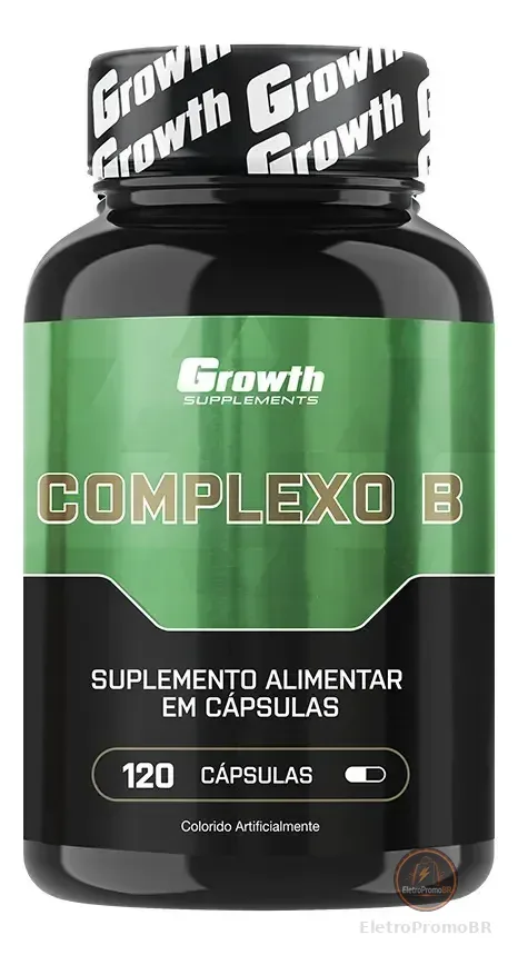Vitamina Complexo B 120 Cápsulas Growth Supplements