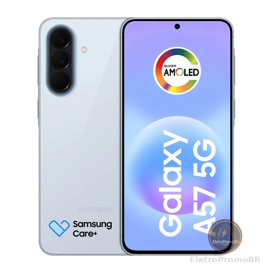 Celular Samsung Galaxy A57 5G 128GB, 8GB RAM, Recursos AI (Azul Claro)
