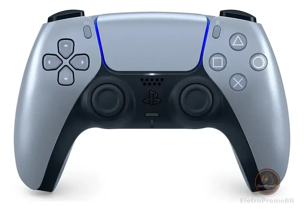 Sony PlayStation DualSense CFI-ZCT1W Controle Sem Fio Sterling Silver Cor Cinza