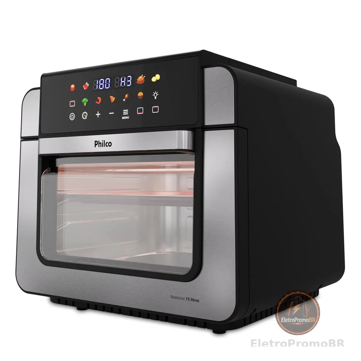 Air Fryer Oven Philco 15L Dupla Resistência 1800W PAF15B 127V