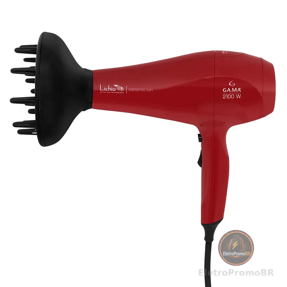 GA.MA ITALY Secador de Cabelo Gama Lichia Ceramic Ion 2100W 220V