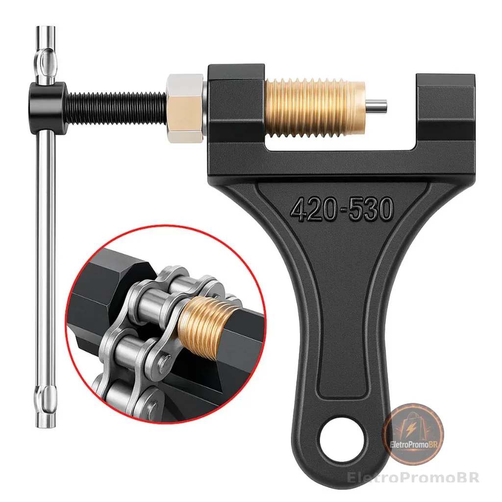 Ferramenta Chave Extrator De Pino e Reparo Corrente Bike E Moto Extratora Ciclismo Tamanho 420/530