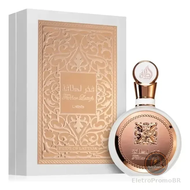 Perfume Árabe Fakhar Rose Lattafa Sereia Feminino 100ml Eau De Parfum
