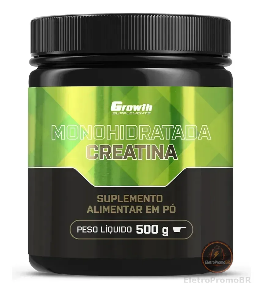 Creatina Monohidratada 500g Growth Supplements - Sem Sabor em Pó