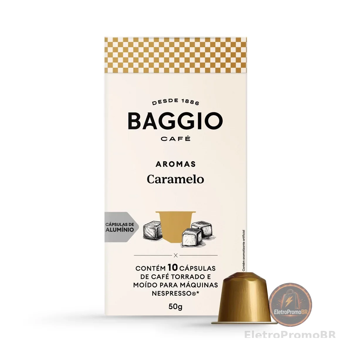 Baggio Café Cápsulas De Café Aroma Caramelo Compatível Com Nespresso Contém 10 Cápsulas