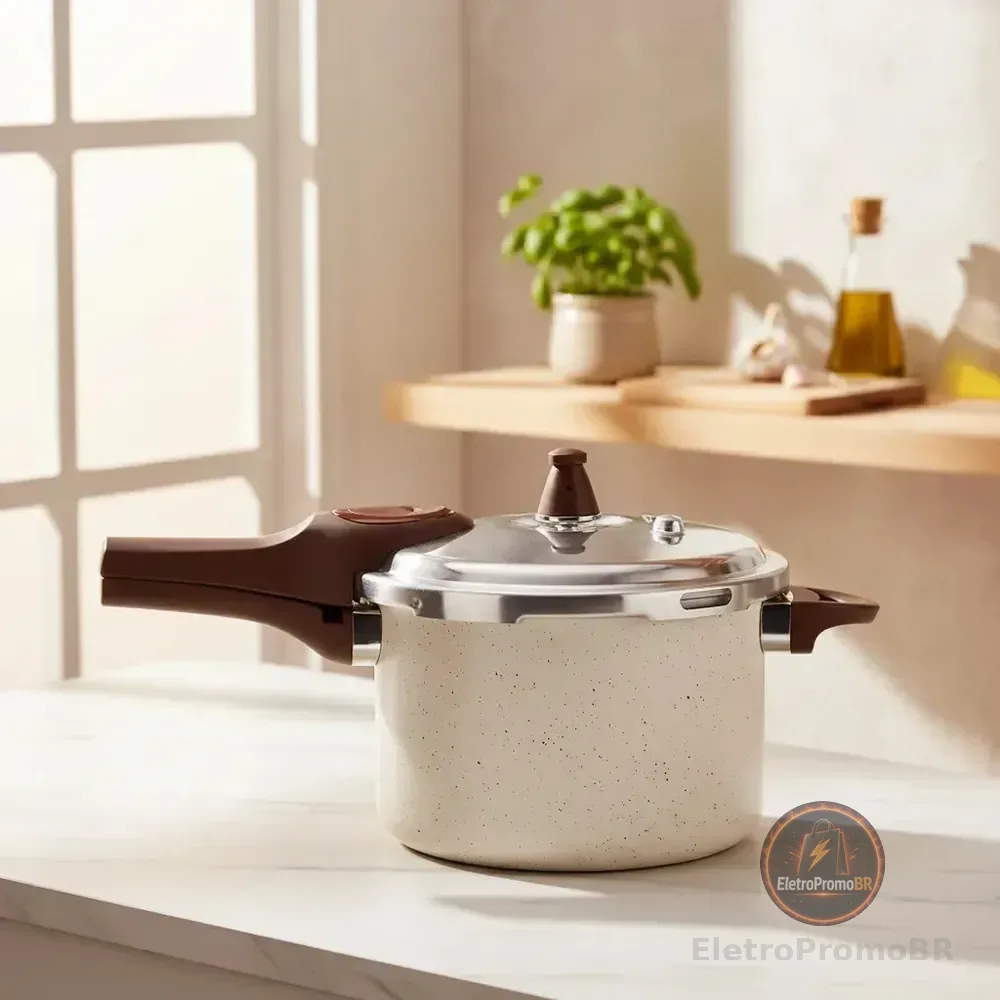 Panela De Pressão Brinox Pressure 4,2l Ø20 X 14,5 Cm Vanilla Baunilha