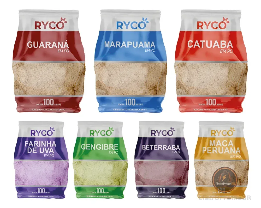 Kit Maca Peruana, Beterraba, Uva, Guaraná E Outros (7x100g) Neutro