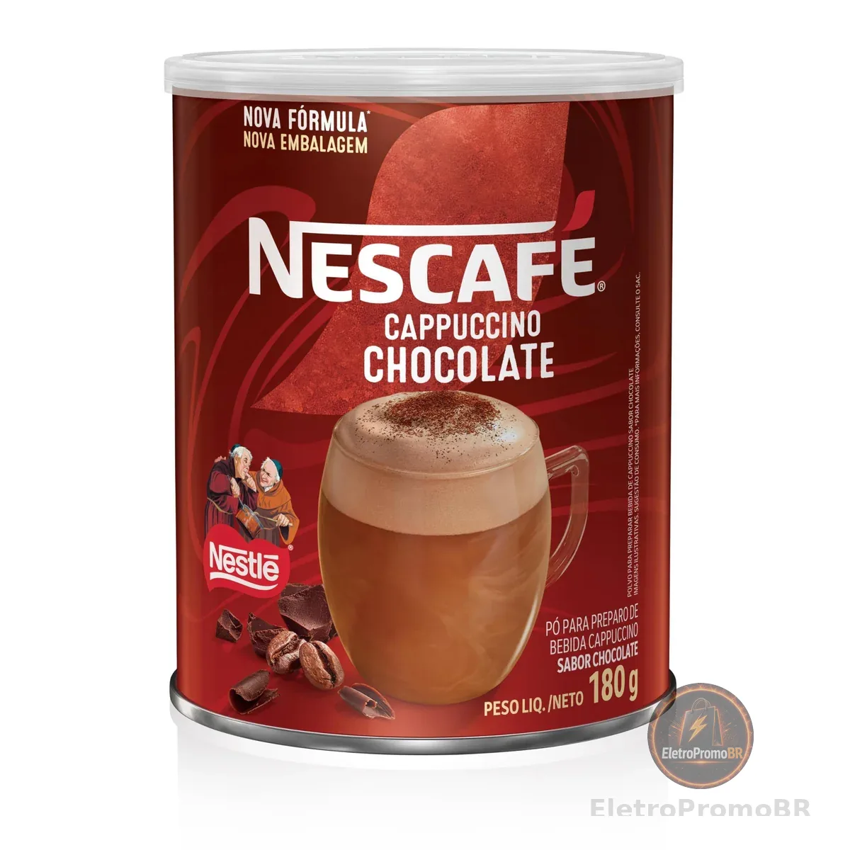 Café Solúvel Nescafé Cappuccino Dois Frades Lata 180g