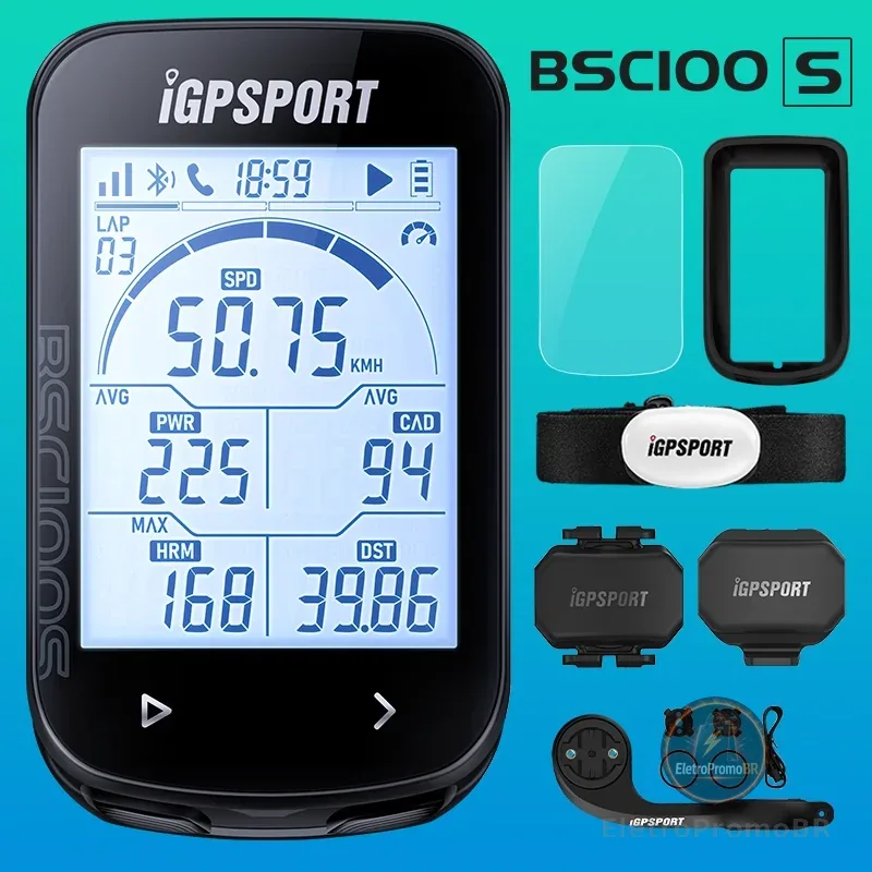 ‼️iGPSPORT BSC100S GPS Odômetro Ciclismo Bicicleta Computador Sensores Cycl Velocímetro 2,6'Tela Grande‼️