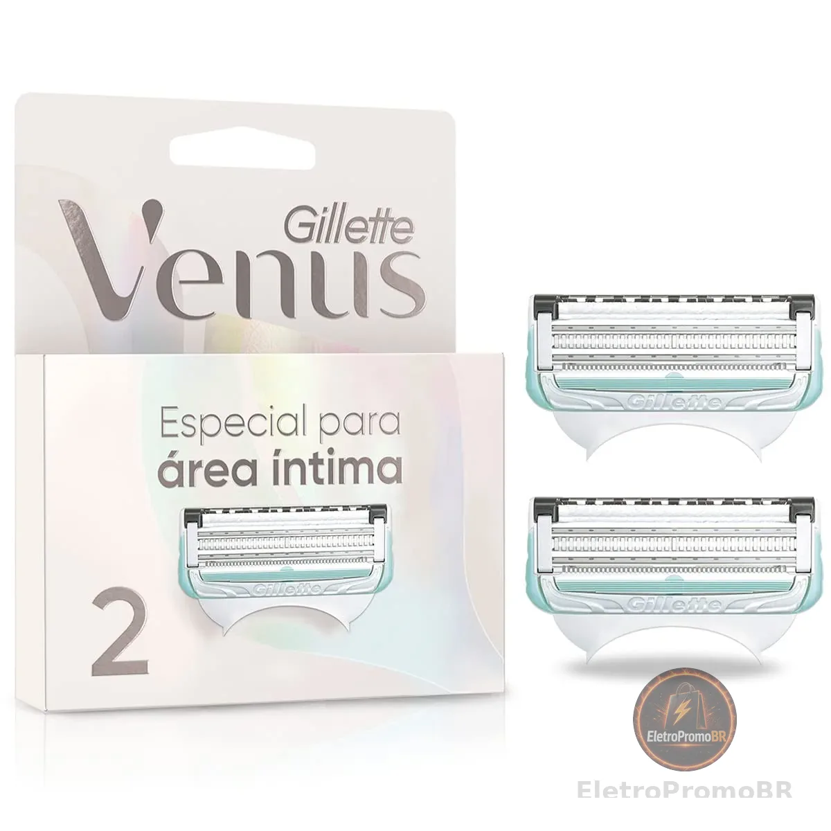 Gillette Venus para Área Íntima Carga para Aparelho de Depilação 2 Unidades