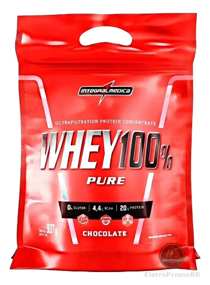 Whey 100% Pure Proteínas Em Sachê De 907g Integralmédica