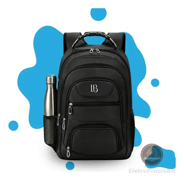 Mochila Masculina Faculdade Impermeável Resistente Grande