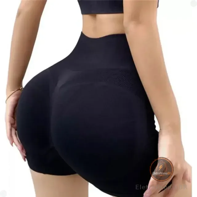 Shorts Levanta Bumbum Feminino Academia Fitness Cintura Alta