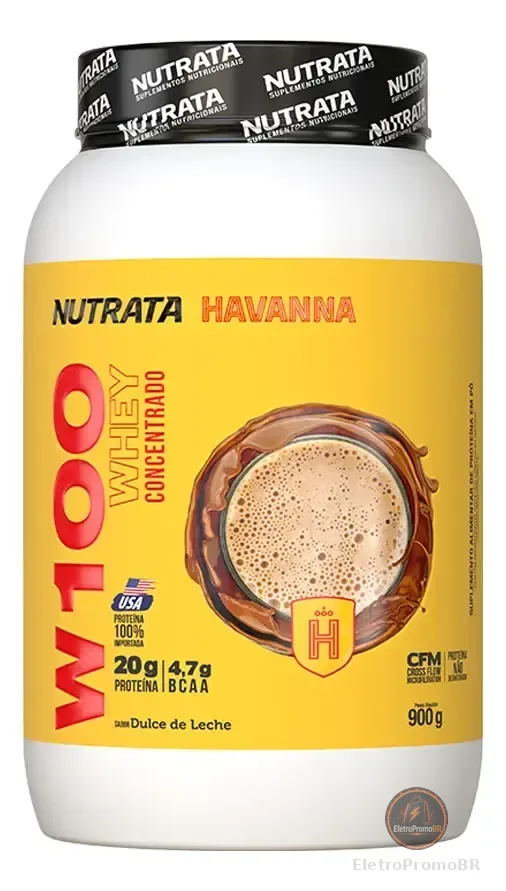 W100% Whey Concentrado Havanna Dulce De Leche 900gr Nutrata Havanna - Dulce De Leche- 900gr