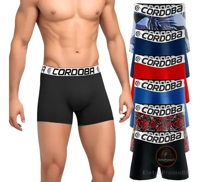 Kit 6 Cuecas Masculinas Boxer Variadas Alta Qualidade Aaa