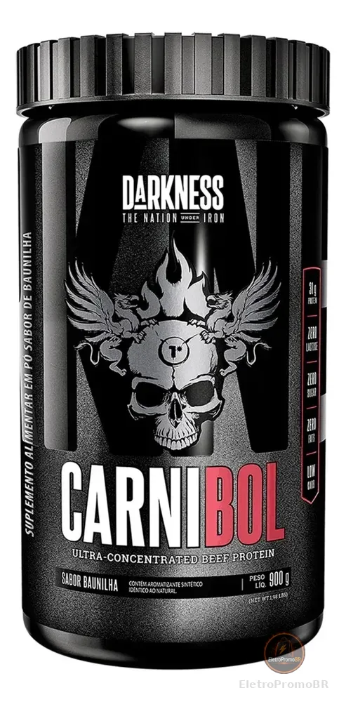 Whey Proteína de Carne Carnibol Baunilha 900g Darkness