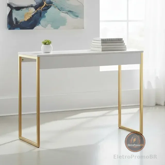 Mesa Home Office Escrivaninha Industrial Quarto Notebook