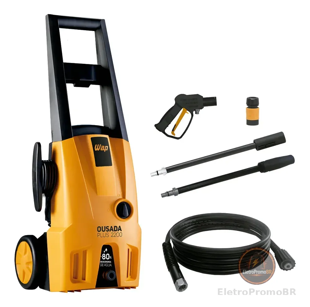 Lavadora de Alta Pressão WAP Ousada Plus 2200 1500W de Potência 1750 PSI
