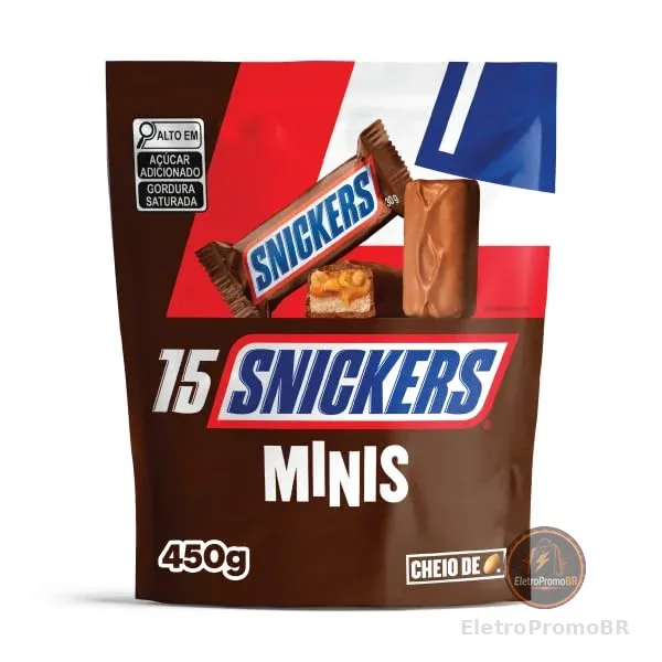 Chocolate Snickers Original Minis 15Un