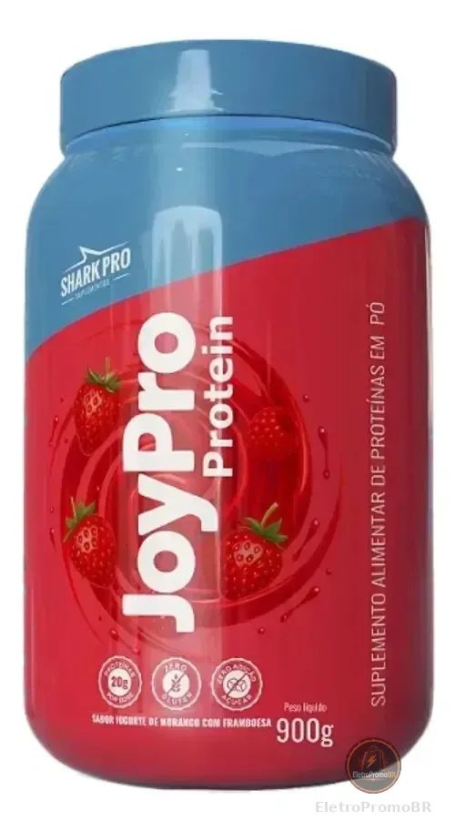Whey Joypro 20g Prot Morango Framboesa Musculo Puro Sharkpro Morango E Framboesa