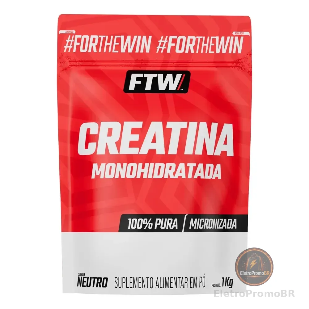 Creatina Monohidratada 100% Pura Refil 1kg - Ftw Sem Sabor