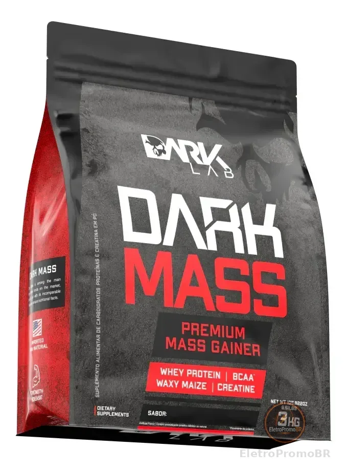 Hipercalórico Dark Mass 3kg Dark Lab Sabor Cookies