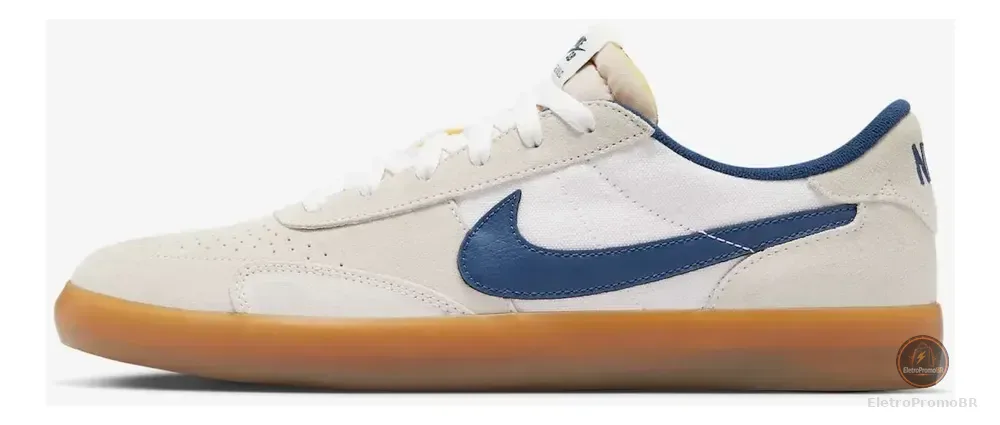 Tênis Nike Sb Heritage Vulc Masculino Bege/azul Escuro 38 Br