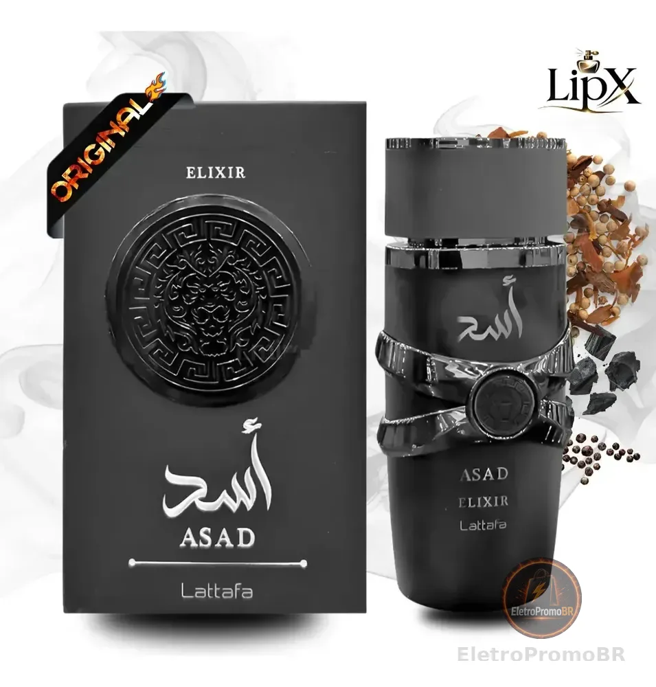 Perfume Asad Elixir 100ml Eau De Parfum Original Edp Lançamento 2026 Original C/ Nf