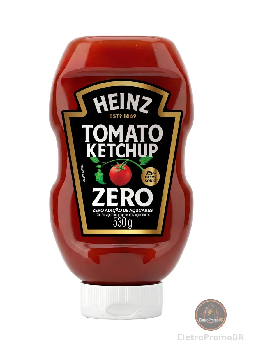 Heinz Ketchup Zero Açúcar 530g