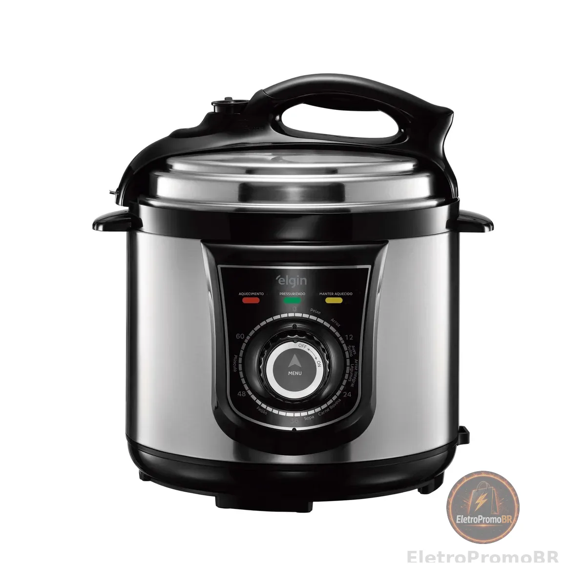 Panela de Pressão Elétrica Elgin 4 Litros Segura e Prática 840W 220V