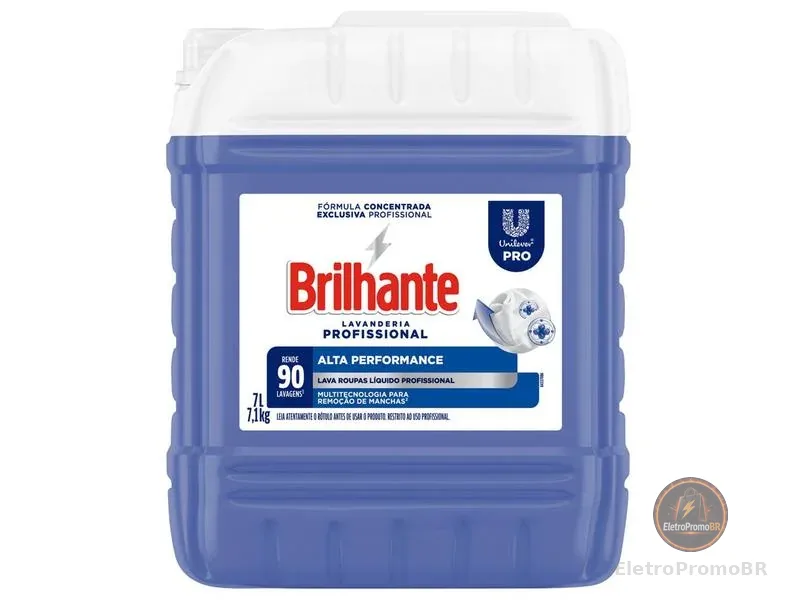 Sabão Líquido Brilhante Alta Performance Concentrado Profissional 7L