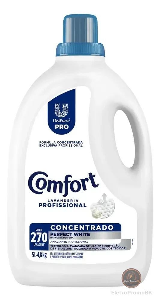 Amaciante concentrado Comfort Profissional Perfect White 5L Unilever