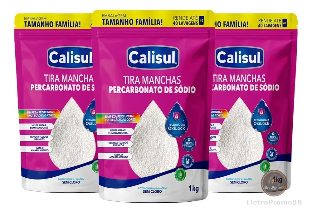 Percarbonato De Sódio Limpador Clareador Tira Manchas - 3kg