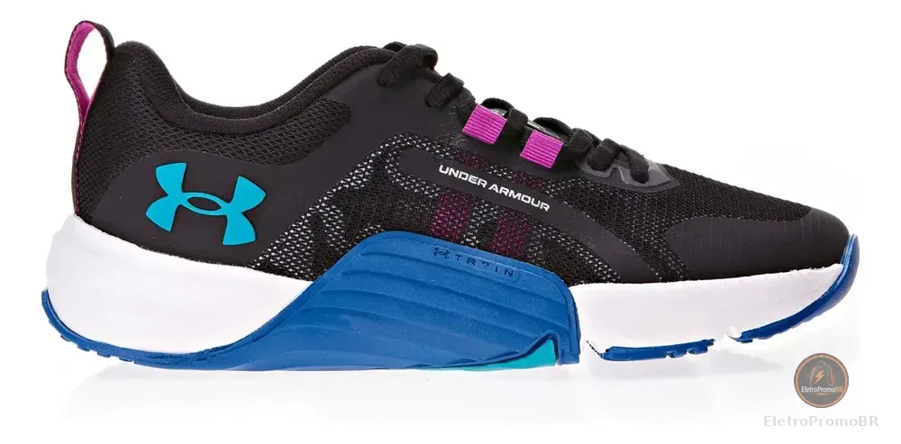 Tênis Esportivo Tribase Reps Under Armour Turquese Liso