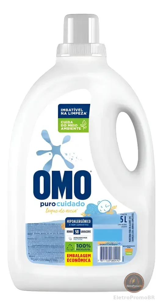 Sabão Líquido Omo Puro Cuidado 5L
