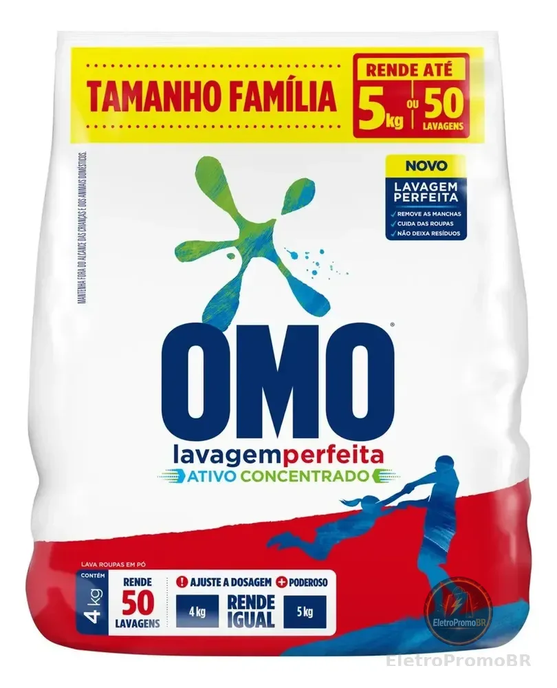 Sabão em Pó Omo Lavagem Perfeita 4kg