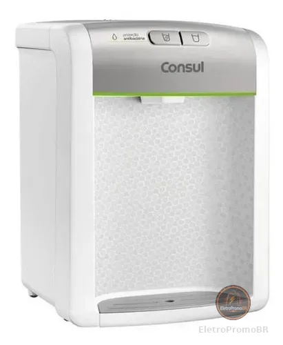 Purificador De Água Consul refrigerado Natural E Gelada com proteção antibactérias Bivolt Consul Branco - CPB34ASVNA