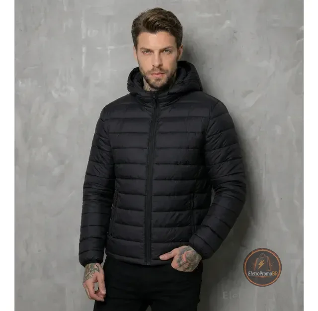Jaqueta Puffer De Frio Intenso Blusa Impermeável Inverno