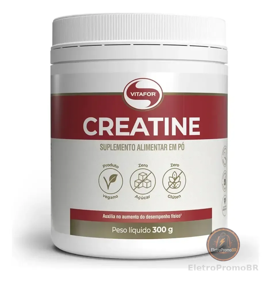 Creatina Monohidratada Creatine Vitafor 300g Sem Sabor