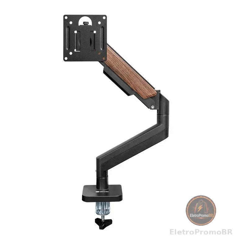 Suporte Articulado Para Monitor Zinnia Rust 100, 17 Pol a 32 Pol, Preto, ZNO-RUST100-BL01