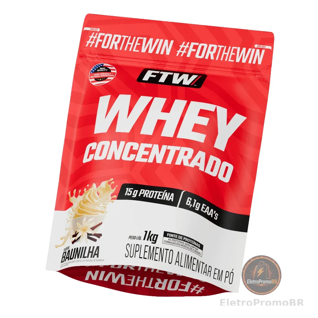 Whey Protein Concentrado 1kg Refil - FTW