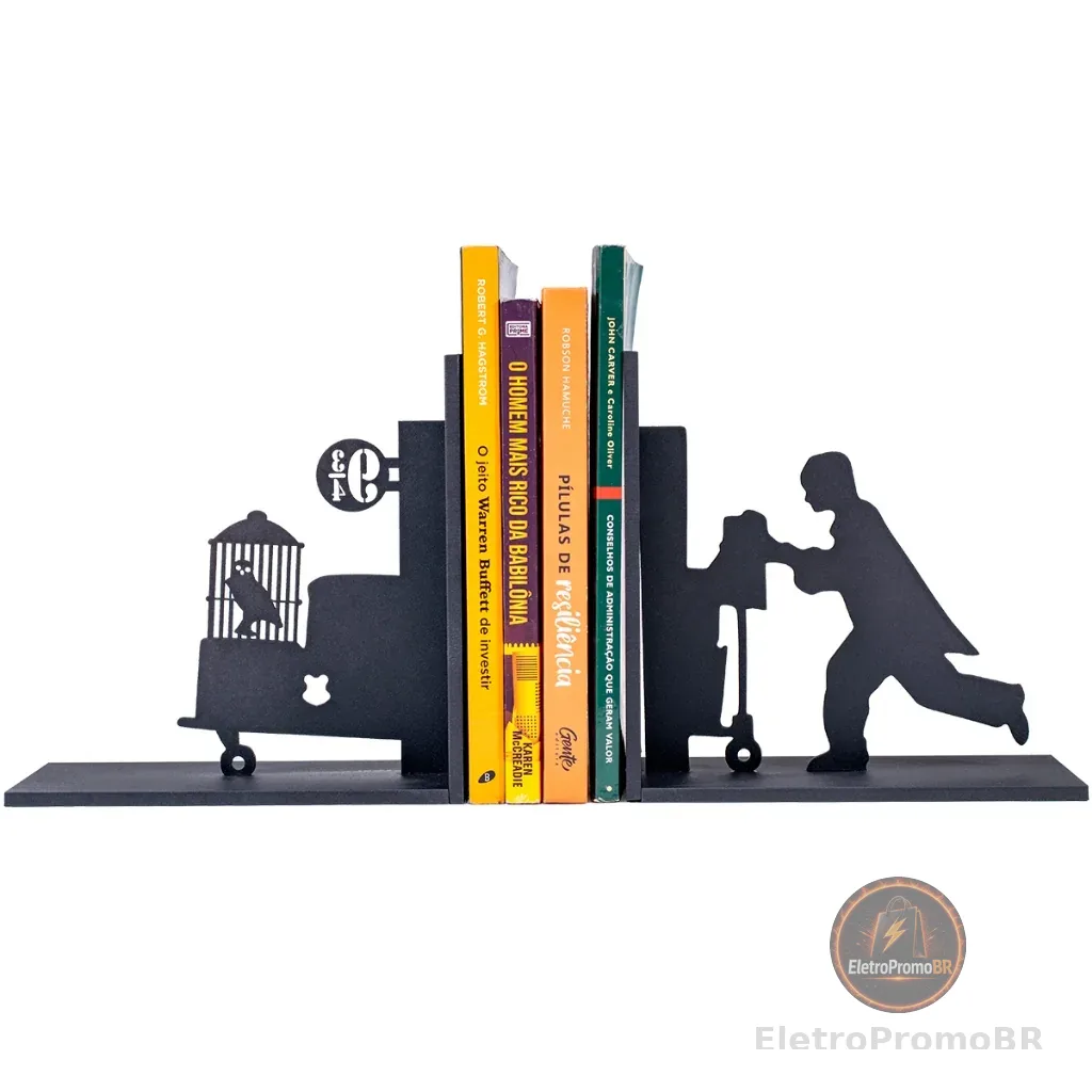 Aparador de Livros Harry Potter estação 9 3/4 Suporte Decorativo