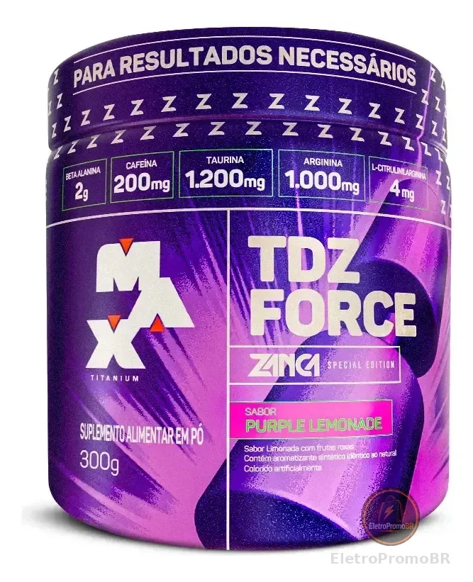 Pré Treino Tdz Force Gabriel Zancanelli 300g Purple Lemonade