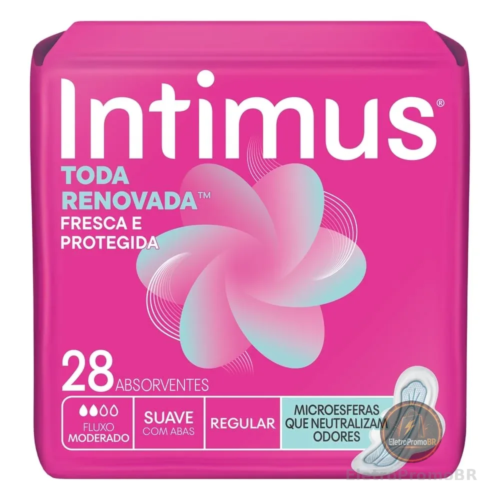 Absorvente Externo Intimus Antibac Comabas - 28 Unidades, Tifany