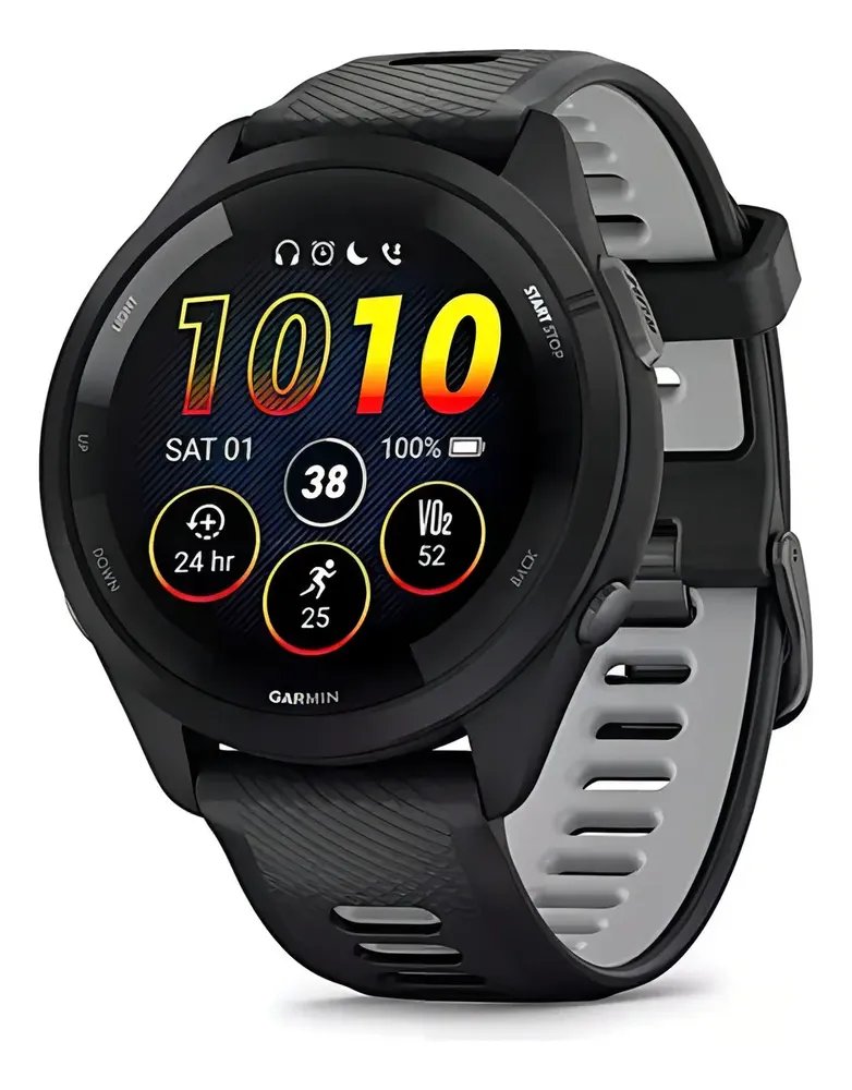 Relógio Smartwatch Garmin Forerunner Music 265 Amoled Preto/cinza