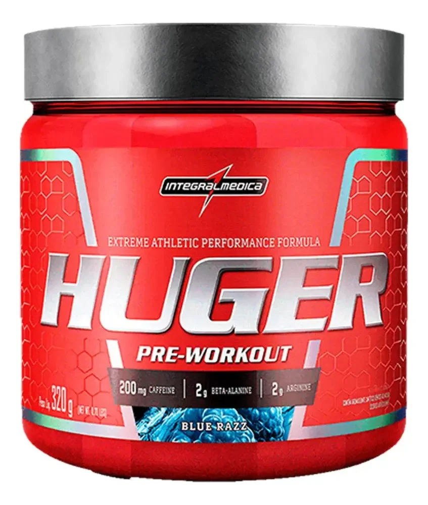 Pré Treino Huger Blue Razz 320g Integralmédica