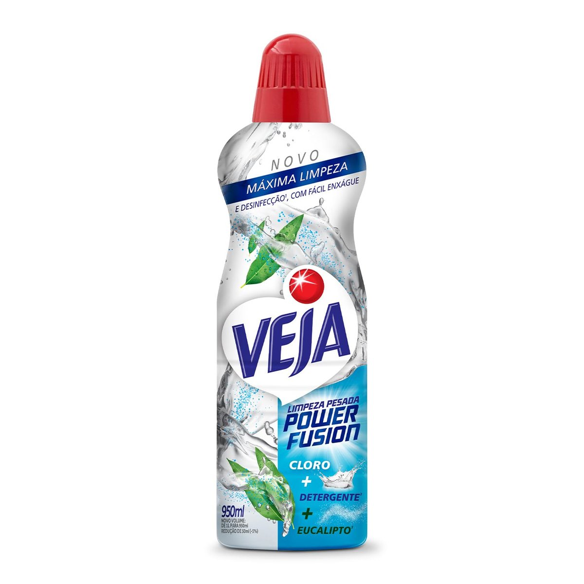 Veja Limpeza Pesada Power Fusion com Cloro Desinfetante e Limpador 950ml