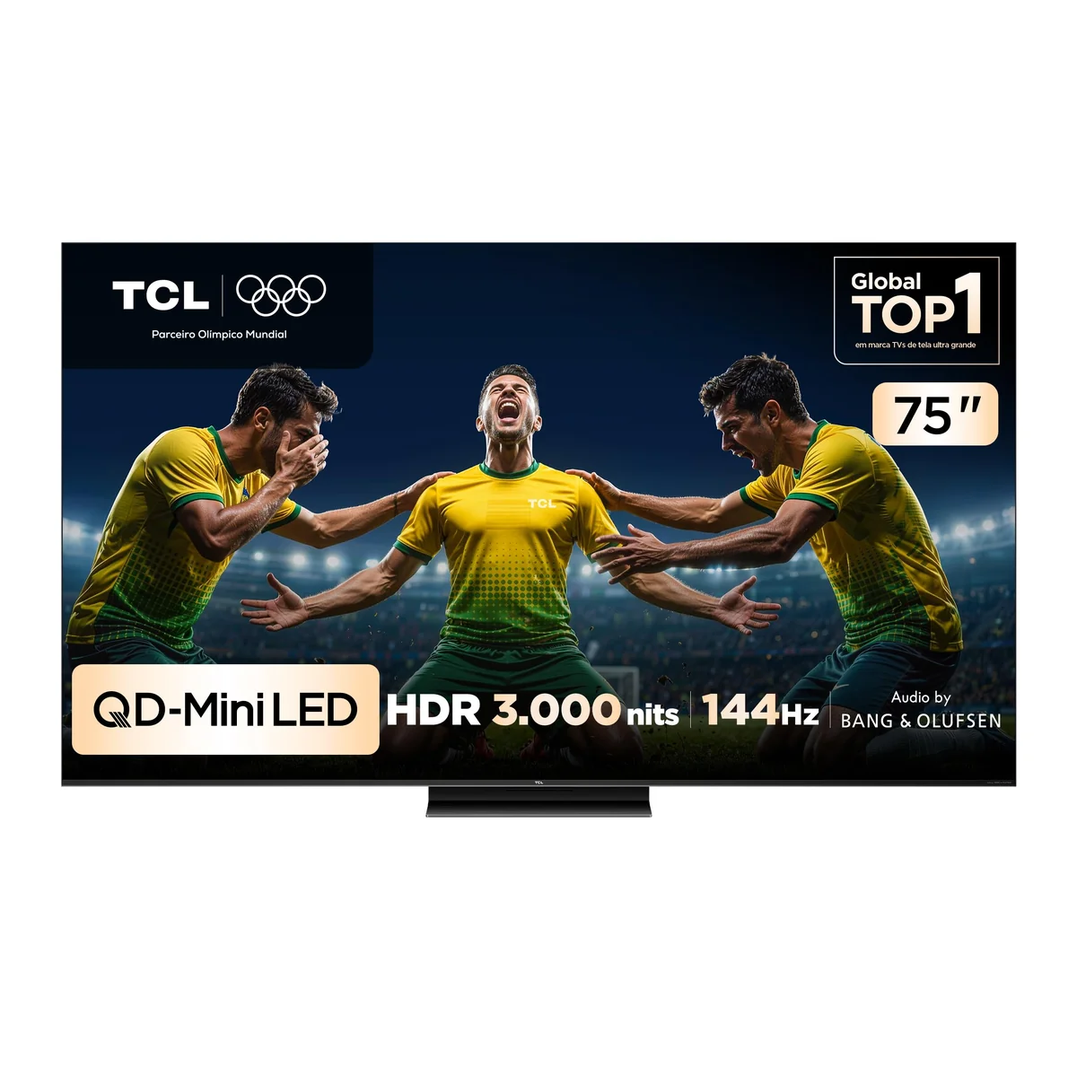 Smart TV TCL 75 Polegadas QLED Mini LED 4K C7K WiFi Bluetooth Google TV 4 HDMI 144Hz HDR10+ 75C7K
