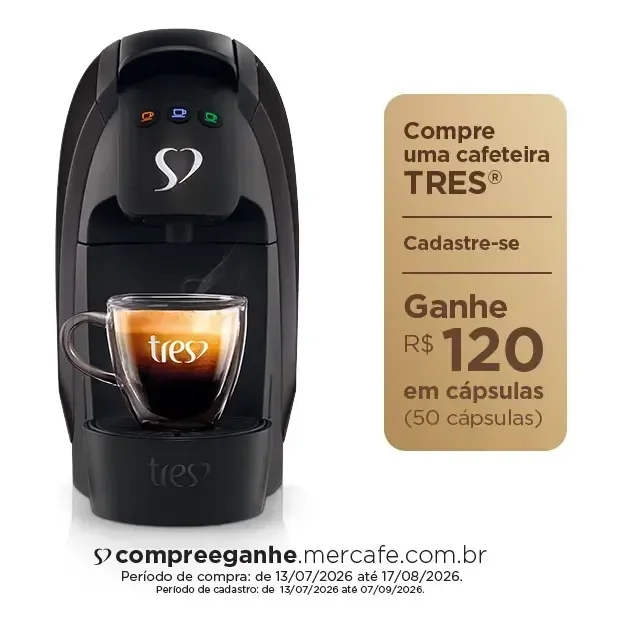 Cafeteira Espresso Luna Preta - Tres 3 Corações Preto 127v